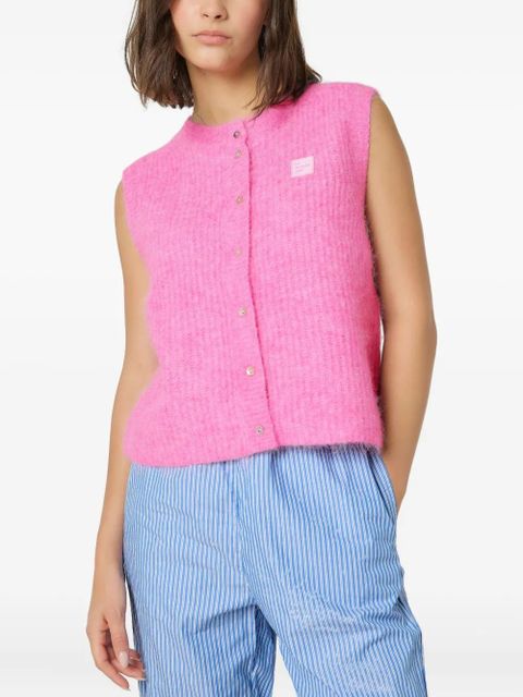 American Vintage East sleeveless buttoned cardigan - Pink