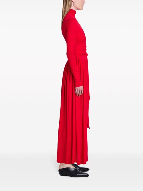 Proenza Schouler Meret tie-detail maxi dress - Red