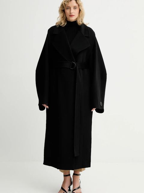 Calvin Klein spodnie damskie kolor zielony proste high waist LV044B916G - zdjęcie produktu nr 2