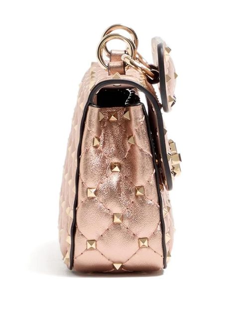 Valentino Garavani small Rockstud Spike quilted cross body bag - Pink
