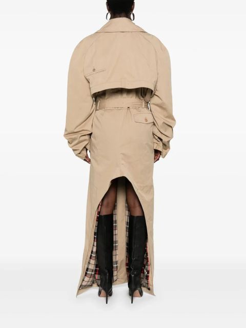 Balenciaga deconstructed-design trench coat - Neutrals