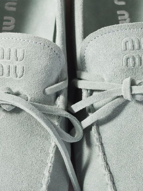 Miu Miu suede loafers - Blue