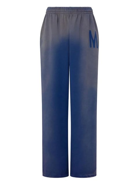Moschino logo-detail ombre-effect track pants - Blue - zdjęcie produktu nr 1