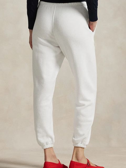 Polo Ralph Lauren spodnie dresowe kolor biały gładkie 211971694 - zdjęcie produktu nr 2