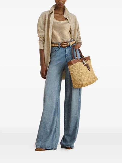 Lauren Ralph Lauren striped ribbed-knit tank top - Neutrals - zdjęcie produktu nr 2