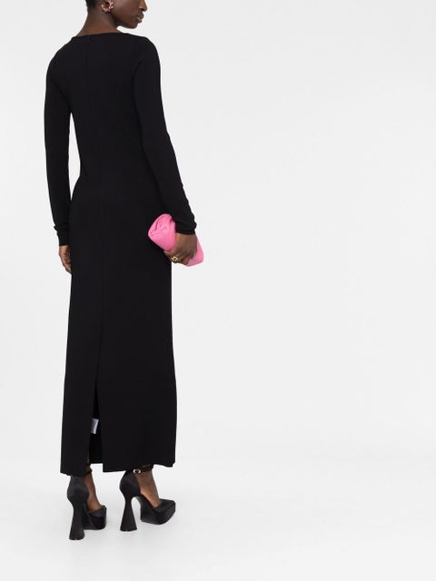 Valentino Garavani square-neck knit maxi dress - Black