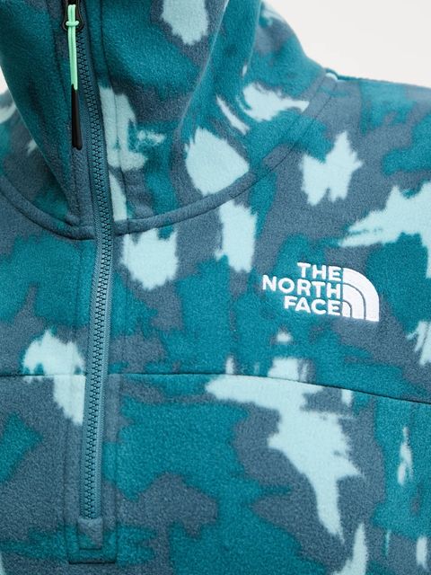 The North Face bluza treningowa Mountain Athletics damska kolor turkusowy wzorzysta NF0A8E30DQD1