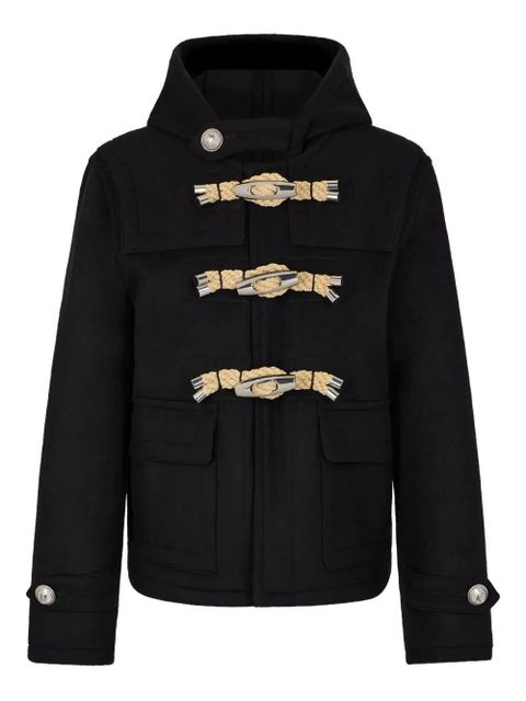 Rabanne toggle-fastening hooded jacket - Black - zdjęcie produktu nr 1