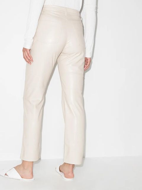 Nanushka Vinni straight-leg trousers - Neutrals