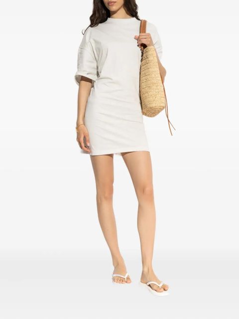 Balenciaga short-sleeve T-shirt mini dress - Neutrals
