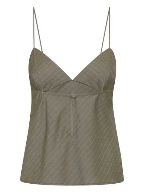 St. Agni pinstripe cami top - Grey