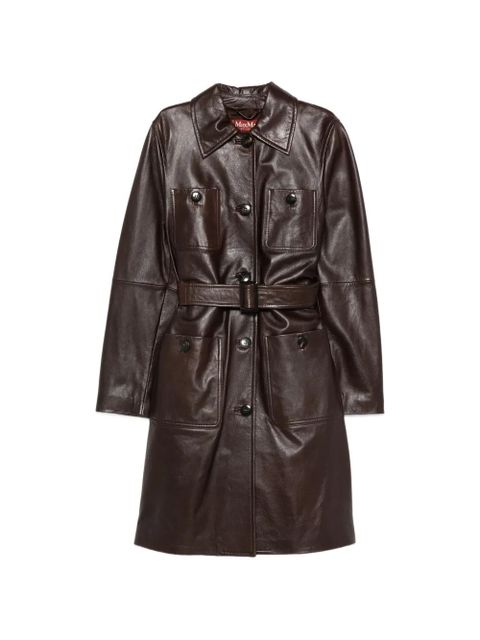 Max Mara Mstamaca button belted jacket - Brown - zdjęcie produktu nr 1