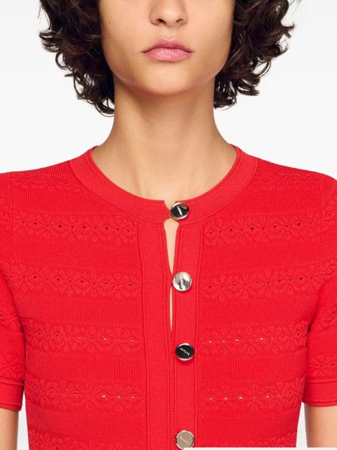SANDRO midi button-up dress - Red