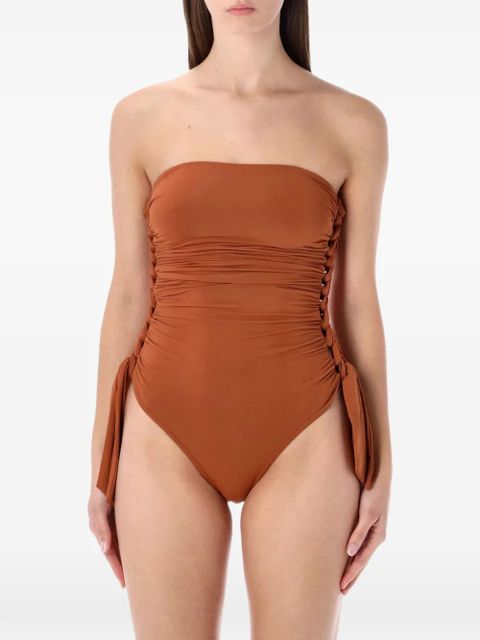 ZIMMERMANN Daylight knot strapless beachwear - Brown