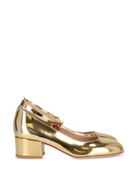 Gianvito Rossi ankle-strap pumps - Gold - zdjęcie produktu nr 1