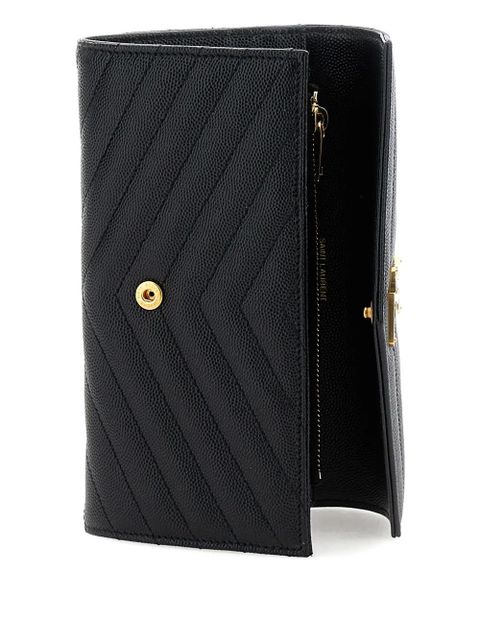 Saint Laurent logo-appliqué wallet - Black - zdjęcie produktu nr 2