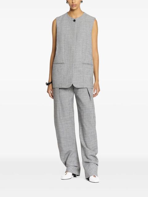 Lanvin belted tapered trousers - Grey - zdjęcie produktu nr 2