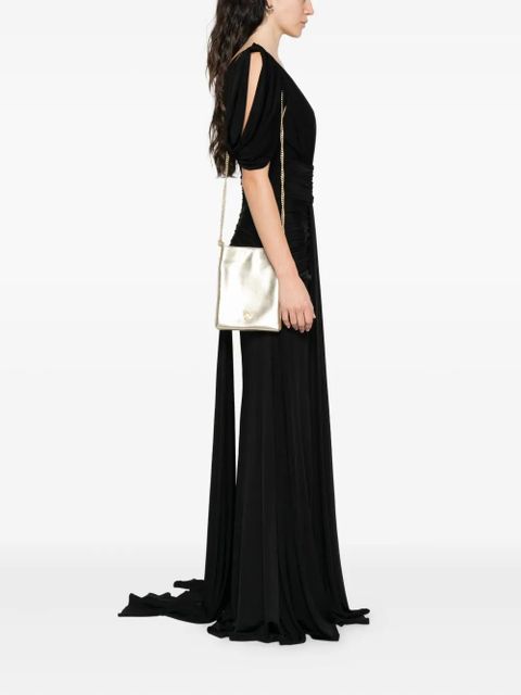 PINKO metallic-effect leather cross body bag - Gold - zdjęcie produktu nr 2