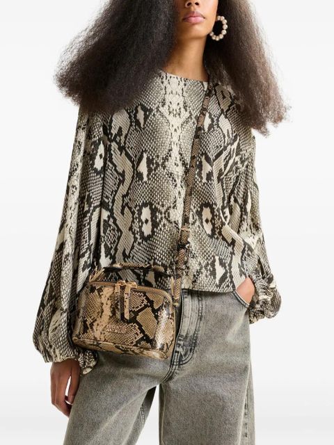 Essentiel Antwerp Irona snakeskin shoulder bag - Green
