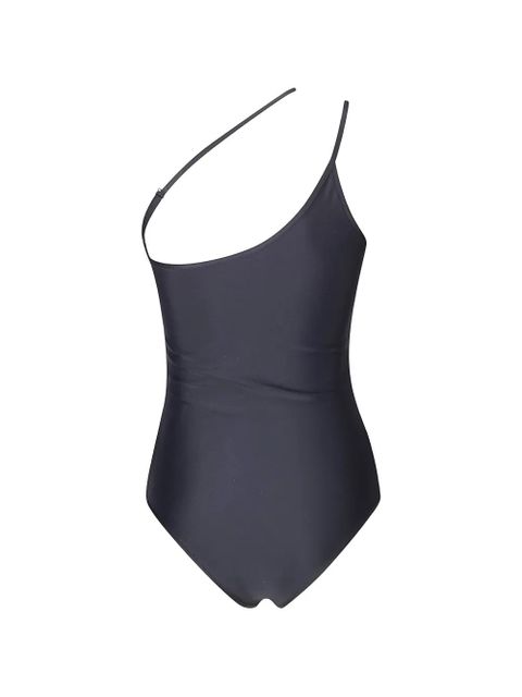 Coperni logo-plaque one-shoulder swimsuit - Black - zdjęcie produktu nr 2