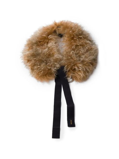 Prada shearling collar - Neutrals - zdjęcie produktu nr 1