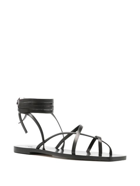 Aeyde Norah strappy leather sandals - Black - zdjęcie produktu nr 2