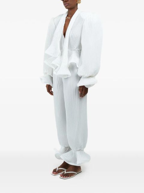 Rowen Rose pleated trousers - White