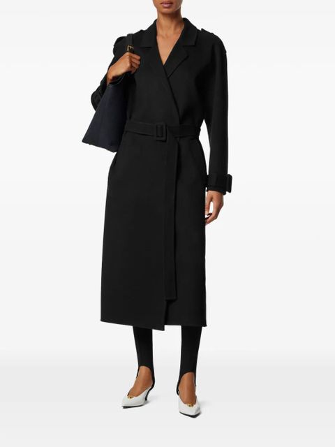 Versace belted buttoned coat - Black - zdjęcie produktu nr 2