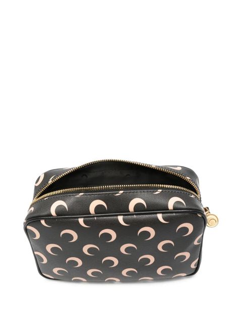 Marine Serre Moon Canvas Camera shoulder bag - Black