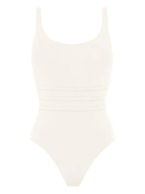 ERES Asia striped-panel swimsuit - White - zdjęcie produktu nr 1