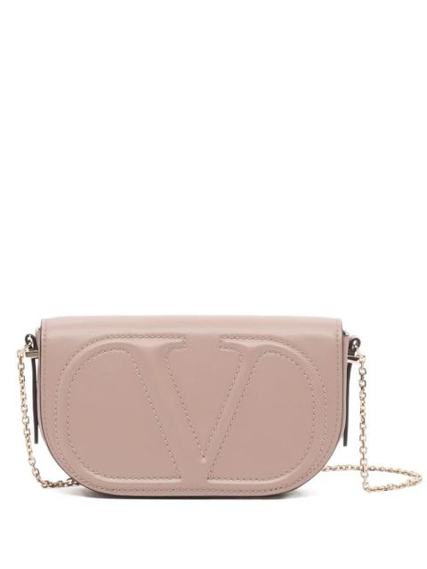 Valentino Garavani VLogo Walk chain pouch in calfskin - Neutrals - zdjęcie produktu nr 1