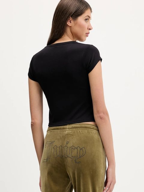 Juicy Couture t-shirt damski kolor czarny JCWCT126301