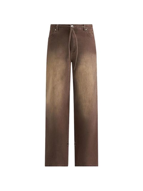 Manière De Voir Faye tie-waist wide-leg jeans - Brown - zdjęcie produktu nr 1