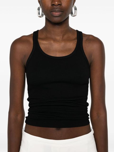 AGOLDE sleeveless ribbed-knit top - Black