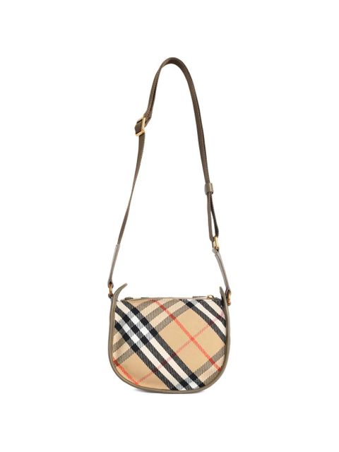 Burberry mini check-print shoulder bag - Neutrals - zdjęcie produktu nr 2