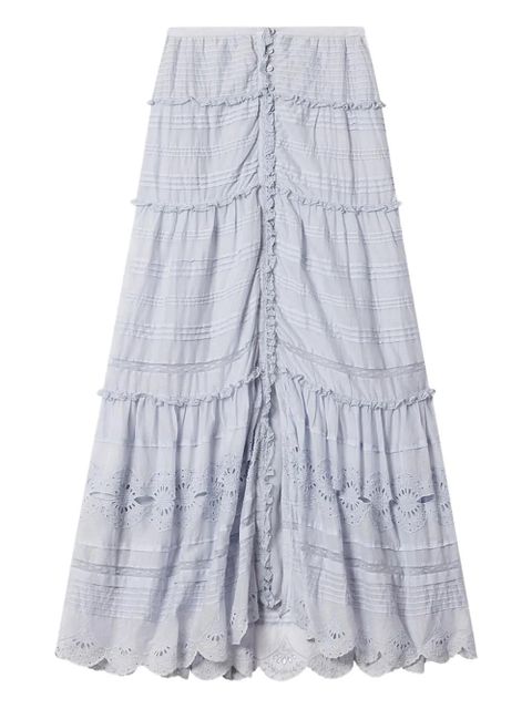 MARANT ÉTOILE Paoline tiered maxi skirt - Blue - zdjęcie produktu nr 1