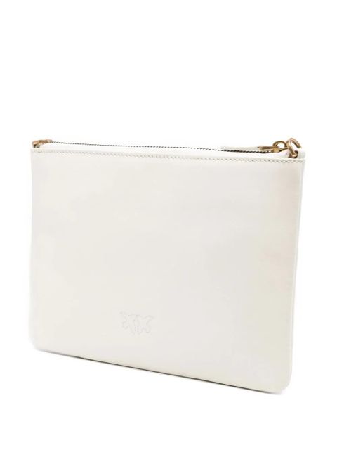PINKO logo-plaque satchel bag - White