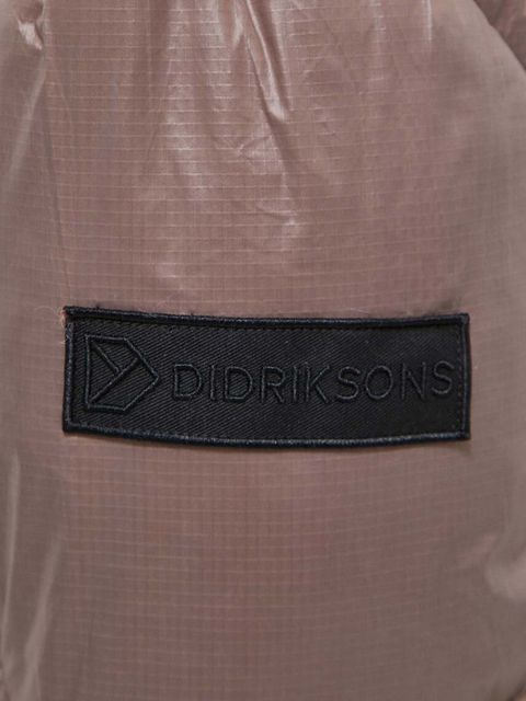 Didriksons kurtka damska kolor brązowy zimowa oversize