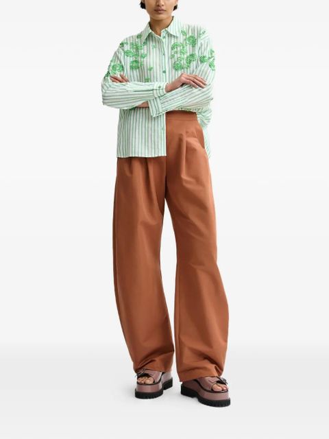 Essentiel Antwerp striped floral shirt - White - zdjęcie produktu nr 2