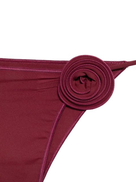 La Reveche Ashar rose-embellished triangle bikini - Red - zdjęcie produktu nr 2