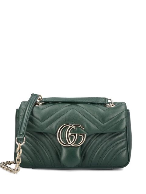 Gucci small GG Marmont shoulder bag - Green - zdjęcie produktu nr 1