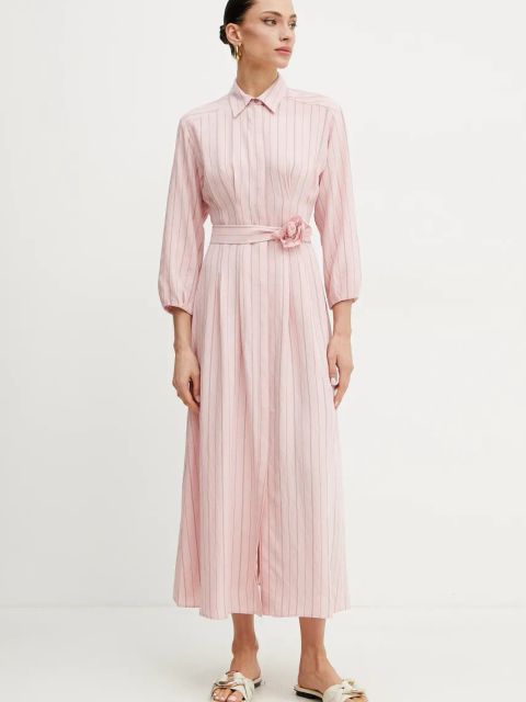 Marella sukienka DENIS kolor różowy maxi prosta 2513221111200