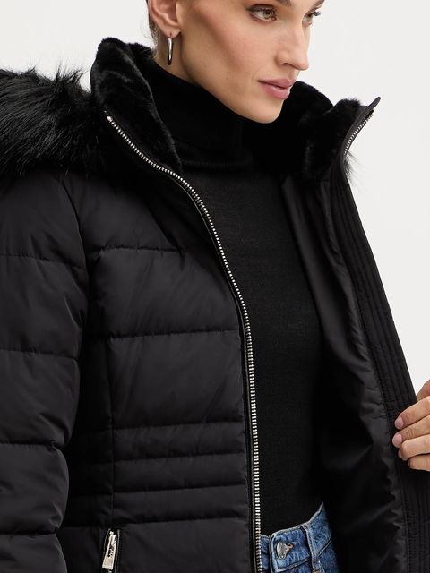 Morgan kurtka puchowa kolor czarny zimowa GAMONI