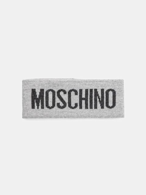 Moschino opaska wełniana kolor szary M2355 65235 - zdjęcie produktu nr 1