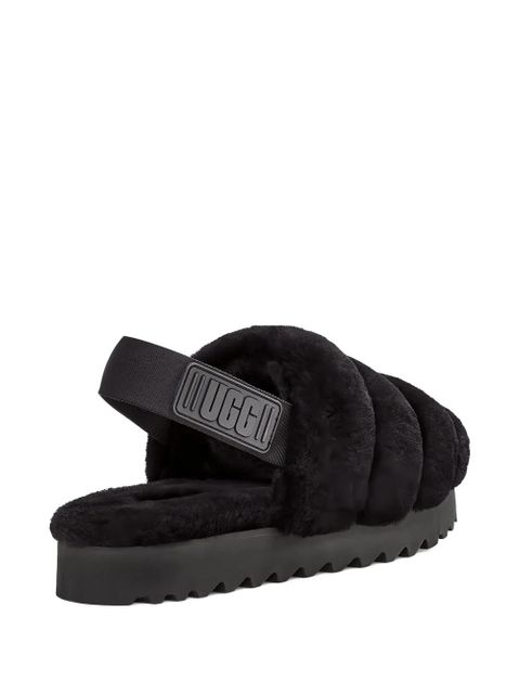 UGG Super Fluff "Black" slippers