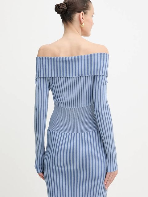 Guess sukienka KATHRYN kolor niebieski mini dopasowana W5YK28 Z30I2 - zdjęcie produktu nr 2