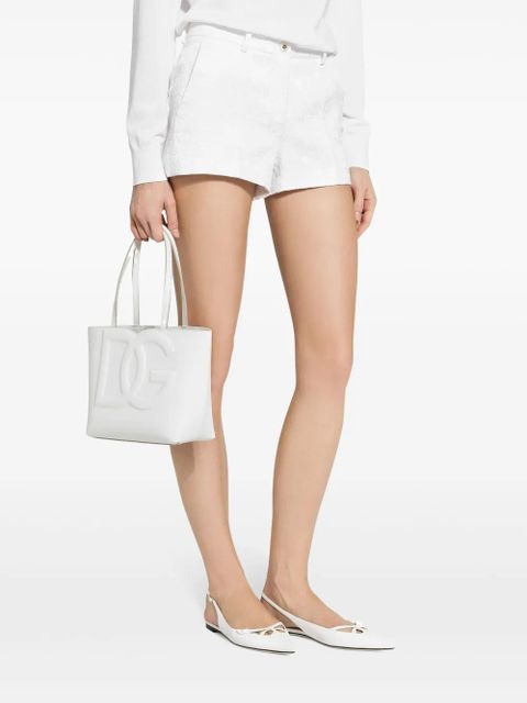 Dolce & Gabbana Brocade above-knee shorts - White