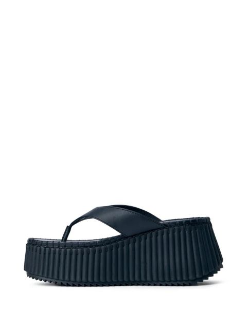 Chloé platform ridged-sole sandals - Black - zdjęcie produktu nr 1
