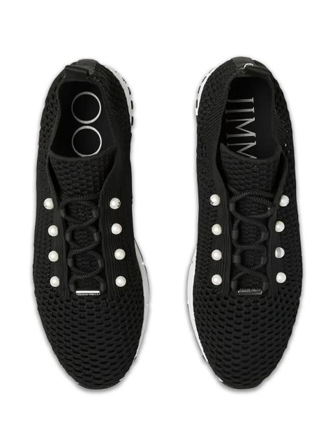 Jimmy Choo crochet knit sneakers - Black