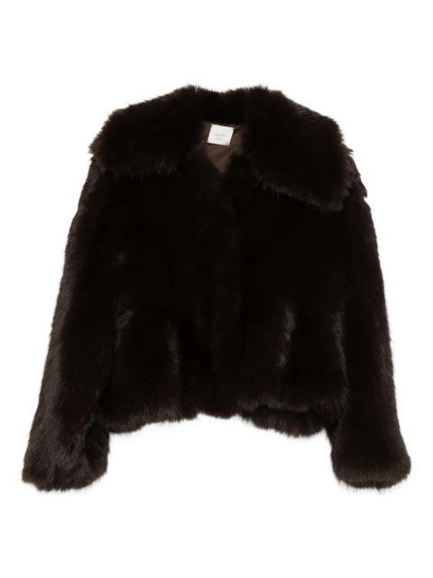 Alysi wide-lapel coat - Brown - zdjęcie produktu nr 1